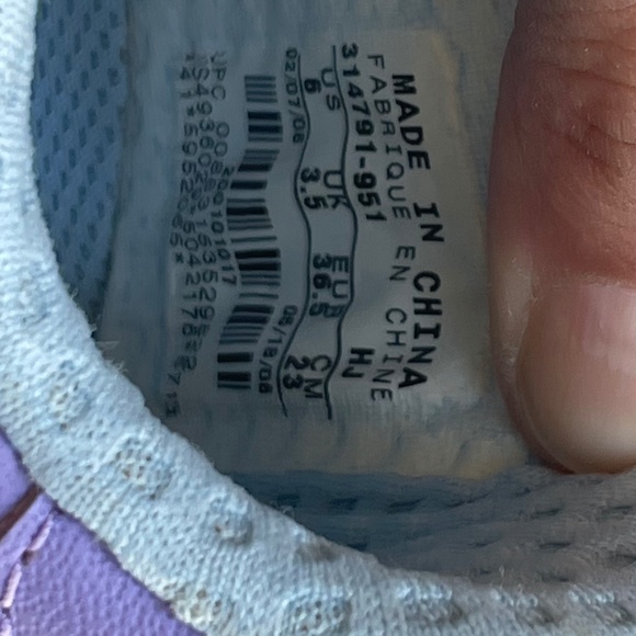 Nike Air Force 1 Low AF-1 '82 Vintage RARE  Purple and Light Blue Shoe Size 6 - Picture 10 of 14